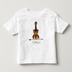Camiseta de Toddler Toddler do Viktor Violin Owl