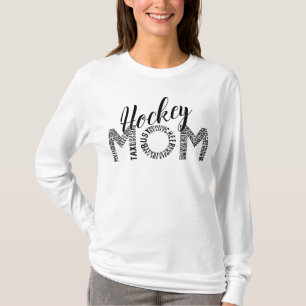 Camiseta de Trabalho Inspiracional Mãe de Hockey