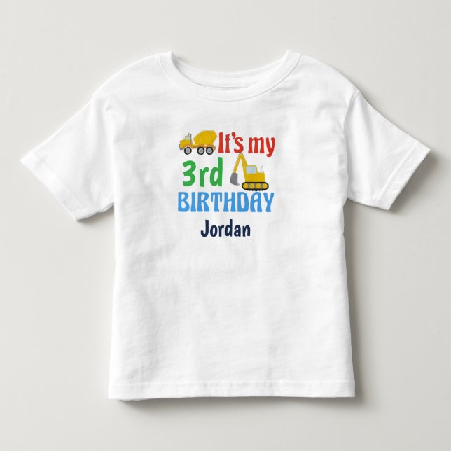 Camiseta de Trator de Aniversário (Frente)