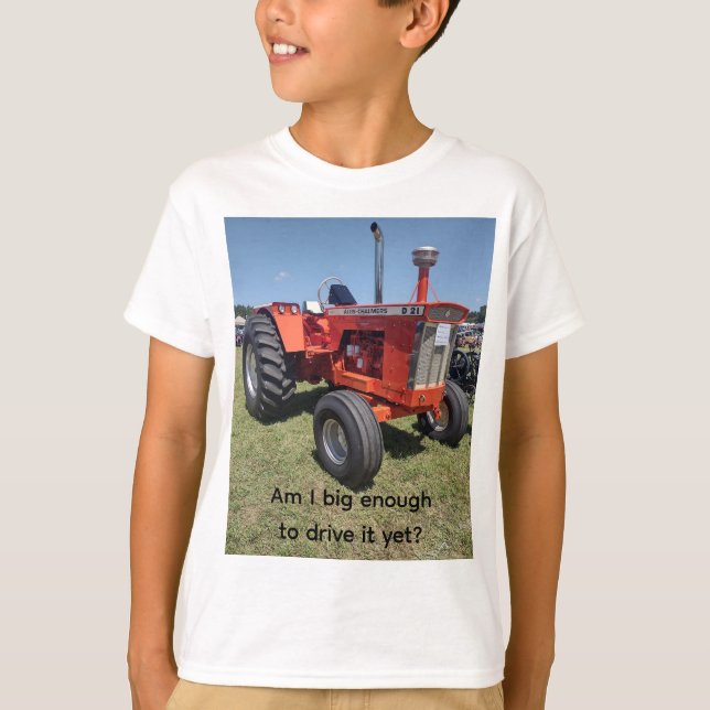 Camiseta de trator para crianças, "Sou grande o su (Frente)