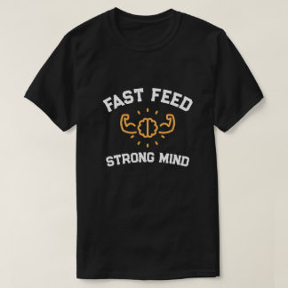 Camiseta de Treino de Fitness Rápido e Mente Forte