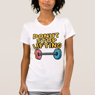 Camiseta de treino de haltere de rosquinha fofa pa