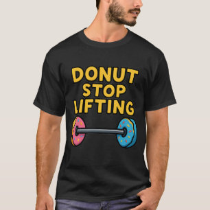Camiseta de treino engraçada de donut para homens 
