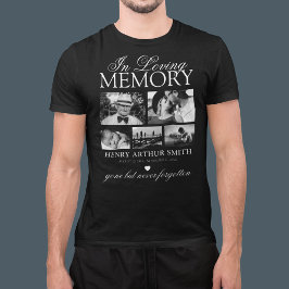 Camiseta de Tributo de Foto em Memória Carinhosa