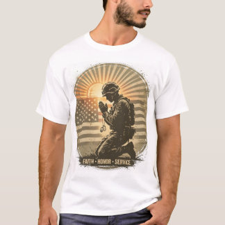 Camiseta de Tributo Militar - Arte Urbana dos Sold