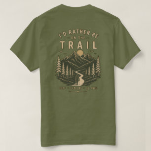 Camiseta de Trilha de Correr Oliva – Chamado das T