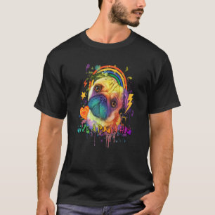 Camiseta Dê um Abraço num Pug Resgate de Bulldog Holandês D