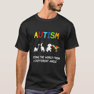 Camiseta De Um Ângulo Diferente Autismo Autismo Ver O