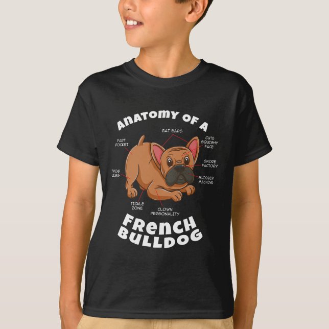 Camiseta De um Bulldog Francês  (Frente)