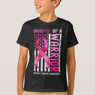 Camiseta De Um Cancer Da Mama Do Guerreiro, Rosa De Sensibi