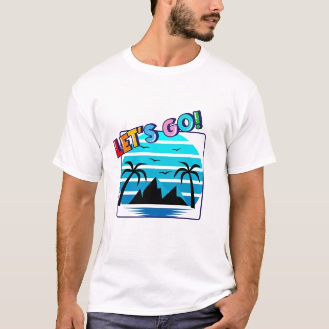 Camiseta de um Dia de Praia de Verão (Frente)