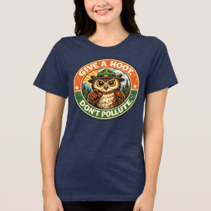 Camiseta Dê Um Grito Não Polua Coruja