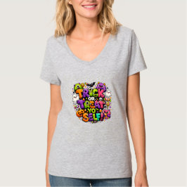 Camiseta Dê um Tratamento de Dia das Bruxas para Si Mesmo V