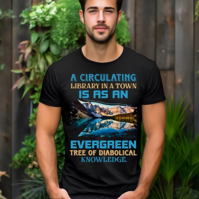 Camiseta de Uma Biblioteca Circulante é uma Árvore (Criador carregado)