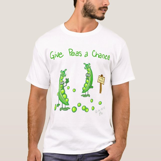 Camiseta Dê uma Chance às Ervilhas (Frente)