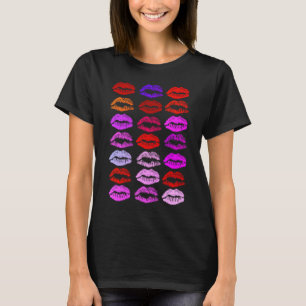 Camiseta de uma Namorados de Lábios adoráveis