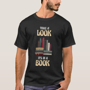 Camiseta Dê Uma Olhada Em Um Livro
