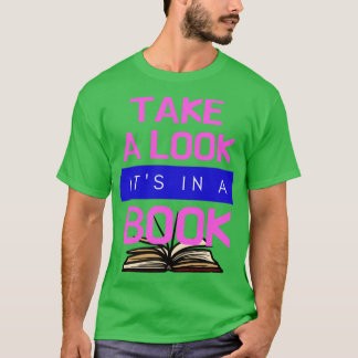 Camiseta Dê uma olhada em um livro1