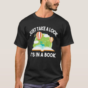 Camiseta Dê Uma Olhada Em Um Livro De Professores