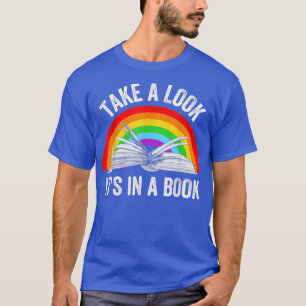 Camiseta Dê Uma Olhada Em Um Livro Lendo Um Boi Cotovelo