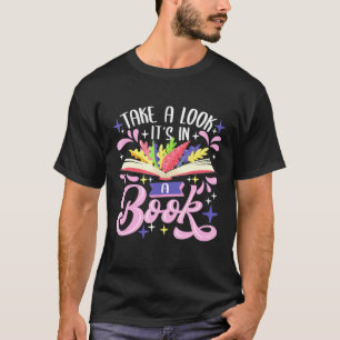 Camiseta Dê Uma Olhada Em Um Livro - Livro Lendo Bookworm