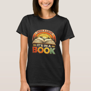 Camiseta Dê uma olhada em um livro motivando professores
