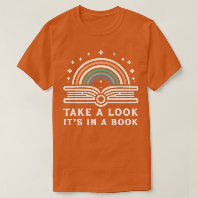 Camiseta Dê Uma Olhada No Livro 1 (Frente do Design)
