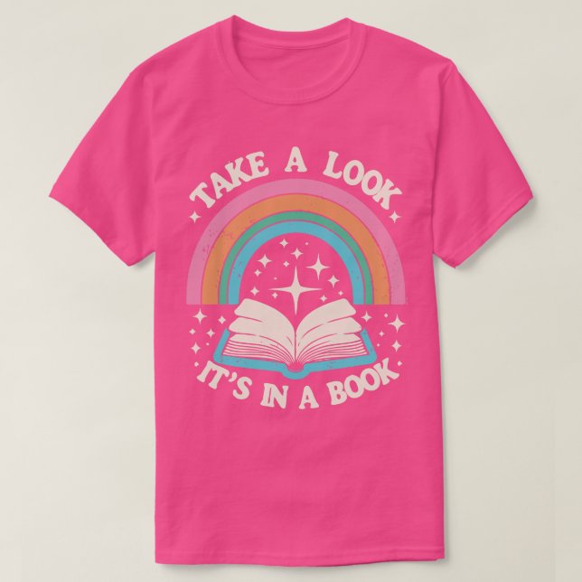 Camiseta Dê uma olhada no livro 2 (Frente do Design)