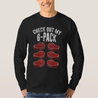 Camiseta Dê Uma Olhada No Meu Bife De Seis Pack