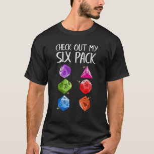 Camiseta Dê uma olhada no meu Nerd Piada de jogos com seis