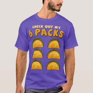 Camiseta Dê uma olhada no meu Taco Engraçado de Seis Pacote