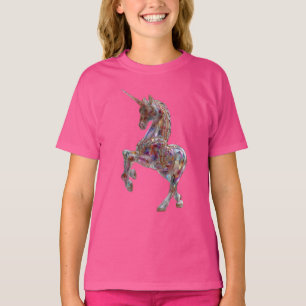 Camiseta de Unicórnio Mágico Fofo para Crianças e 