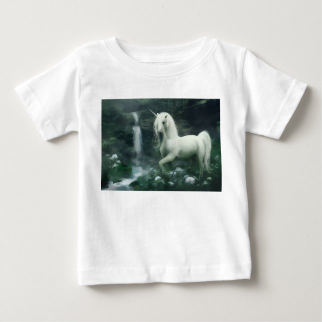 camiseta de unicórnio para menina (Frente)