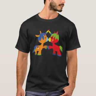 Camiseta de Unicórnios LGBTQIA de Desenho Animado