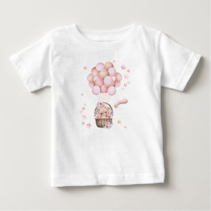 Camiseta de ursinho fofo para meninas