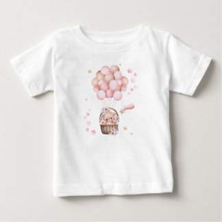 Camiseta de ursinho fofo para meninas