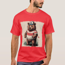 Camiseta de urso estilizado