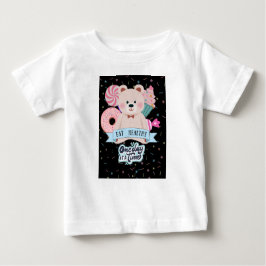 Camiseta de urso fofo para bebê