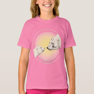 Camiseta de Urso Polar Churchill da Menina