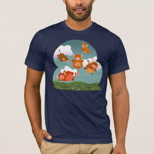 Camiseta de Vacas das Terras Altas Levitando de De