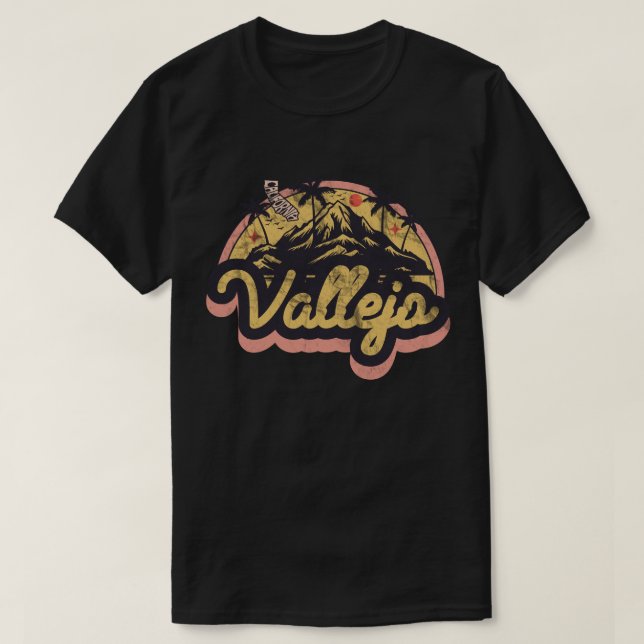 Camiseta de Vallejo, Califórnia (Frente do Design)