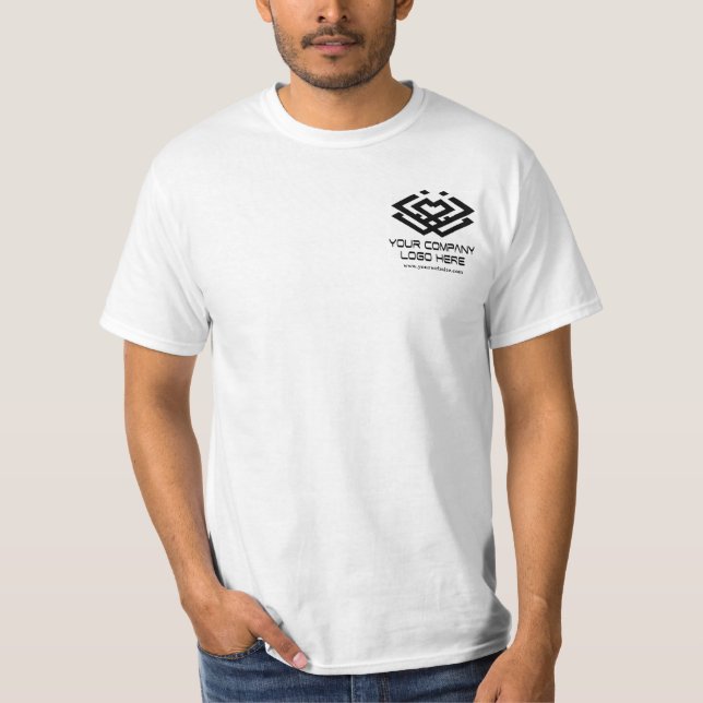 Camiseta de Valor Branco Masculina com Logotipo Pe (Frente)