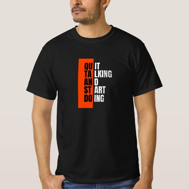 Camiseta de valor para homens (Frente)