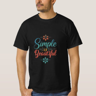 Camiseta de Valor Simples é Bela