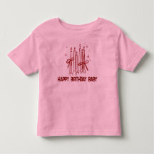 Camiseta de Vela de Aniversário Fofa para Crianças