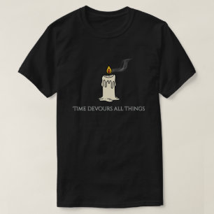 Camiseta de Vela Estética de Dark Academia
