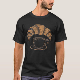 Camiseta de Verão com Arte de Linha Minimalista de