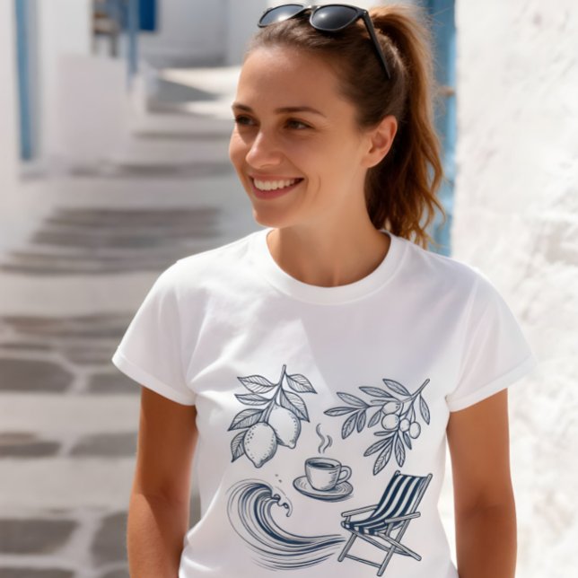 Camiseta de Verão da Costa Amalfitana (Criador carregado)