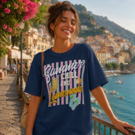 Camiseta de verão gelado e limonada