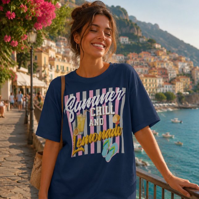 Camiseta de verão gelado e limonada (Criador carregado)